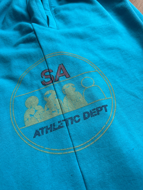 COMING TO LONDON SWEATSHORTS - BLUE