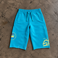 COMING TO LONDON SWEATSHORTS - BLUE