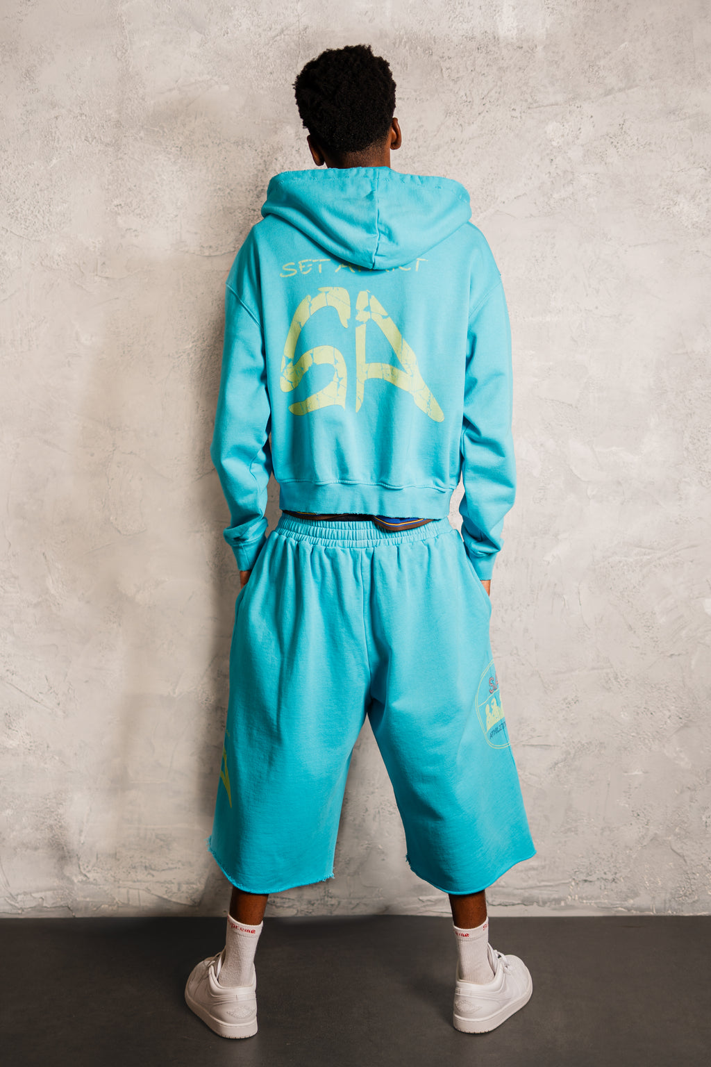 COMING TO LONDON ZIP HOODIE - BLUE