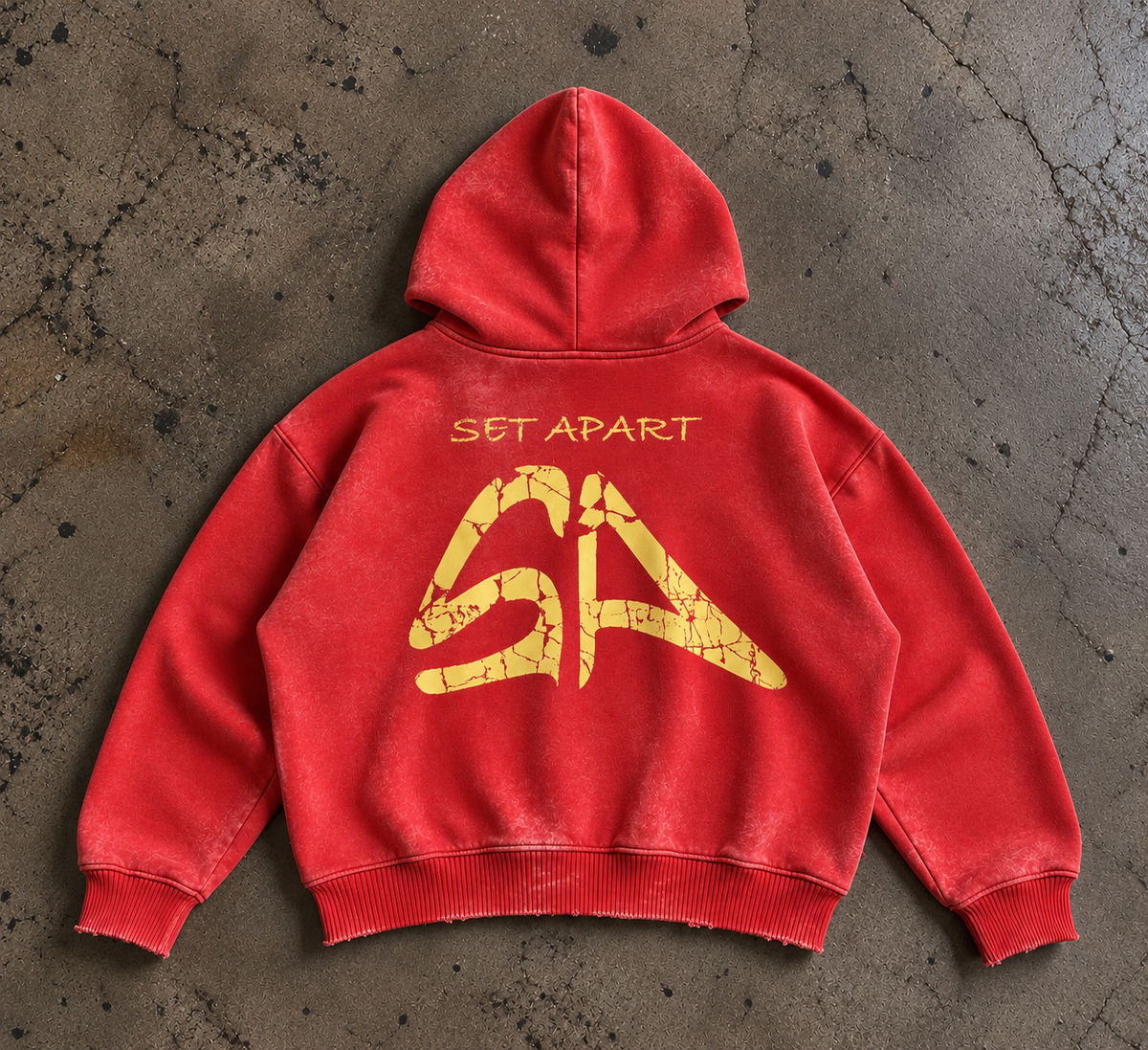 COMING TO LONDON ZIP HOODIE - RED
