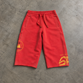 COMING TO LONDON SWEATSHORTS - RED